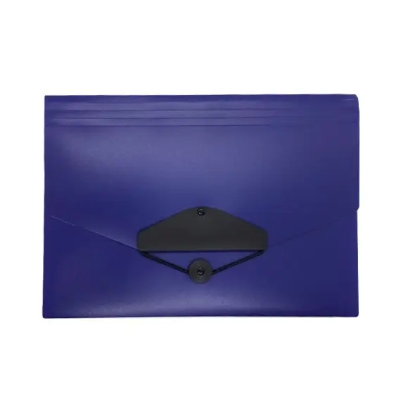 Documents Covers, SIMBA, Expanding File, 12 Pockets with Button, Dark Blue 