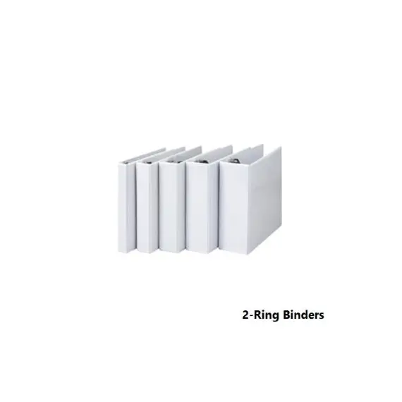 Ring Binders, SIMBA, 2-Ring Binders, 2 in (50 mm), A4, White 