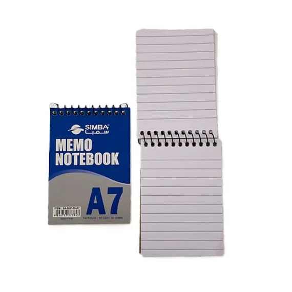 SIMBA, Notebook, Notepad TOP, A7, 50 Sheets, 10 pcs/pack, White 