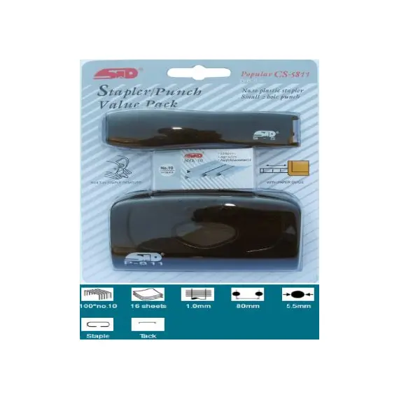 Stapler, STD CS-5811, Black, 16 Sheets 