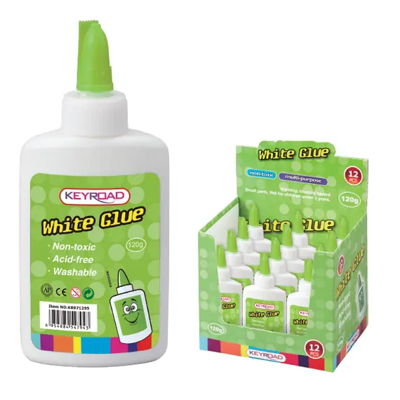 Glue, KEYROAD, White Glue, 120 g, 12 PC/Pack 