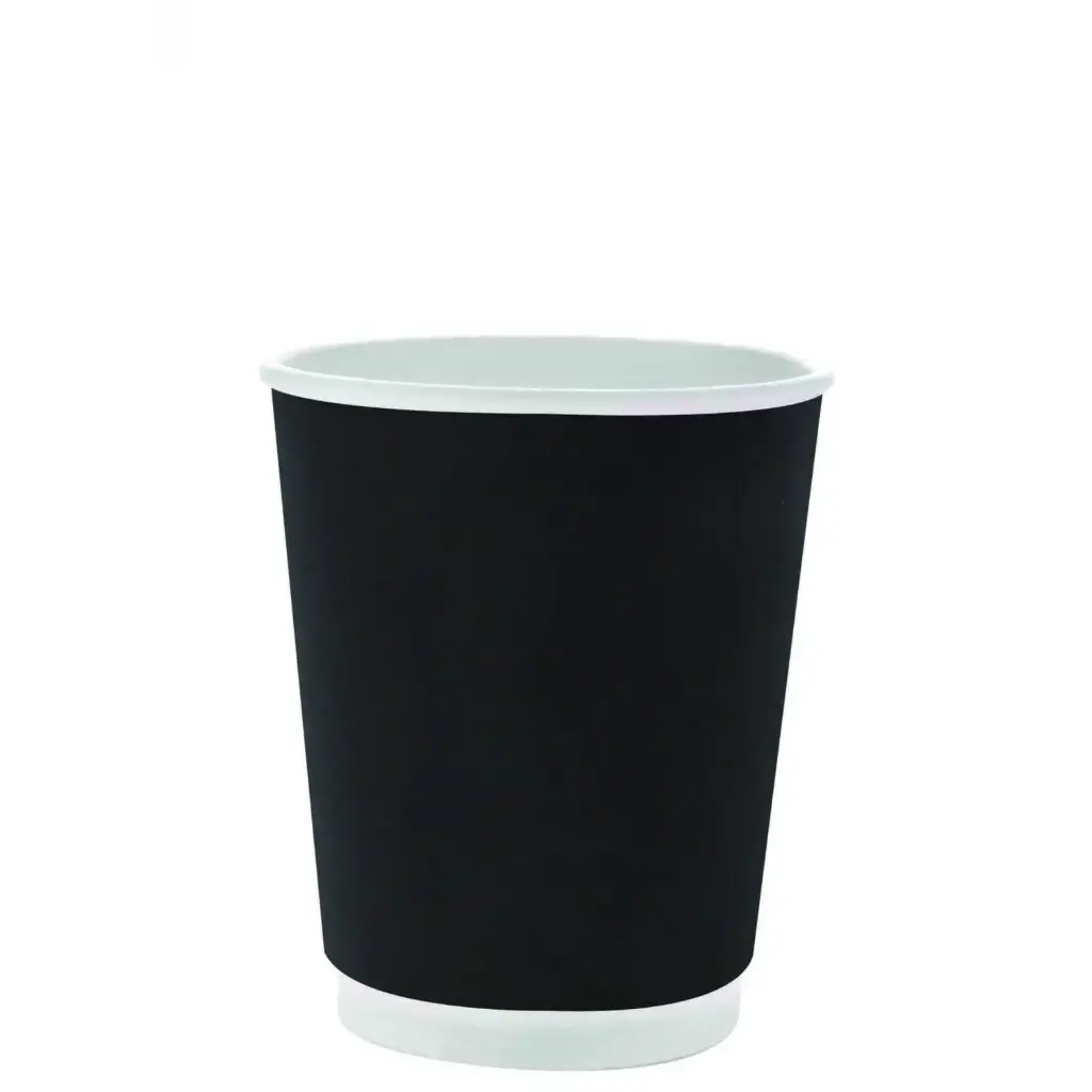 Paper Cup 2ply Black 12oz – Disposable 500 Cups 
