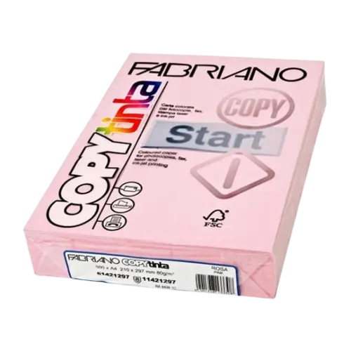 FABRIANO Colored Paper 200 GSM Pink Color A4 100 Papers 