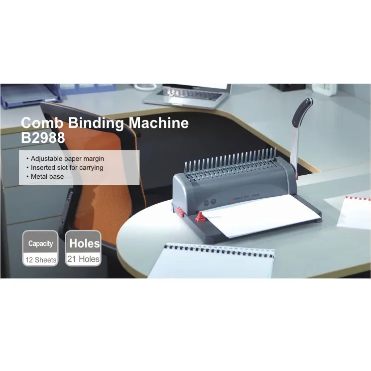 COMIX Binding Machine B2988 Ensures Precision Binding 