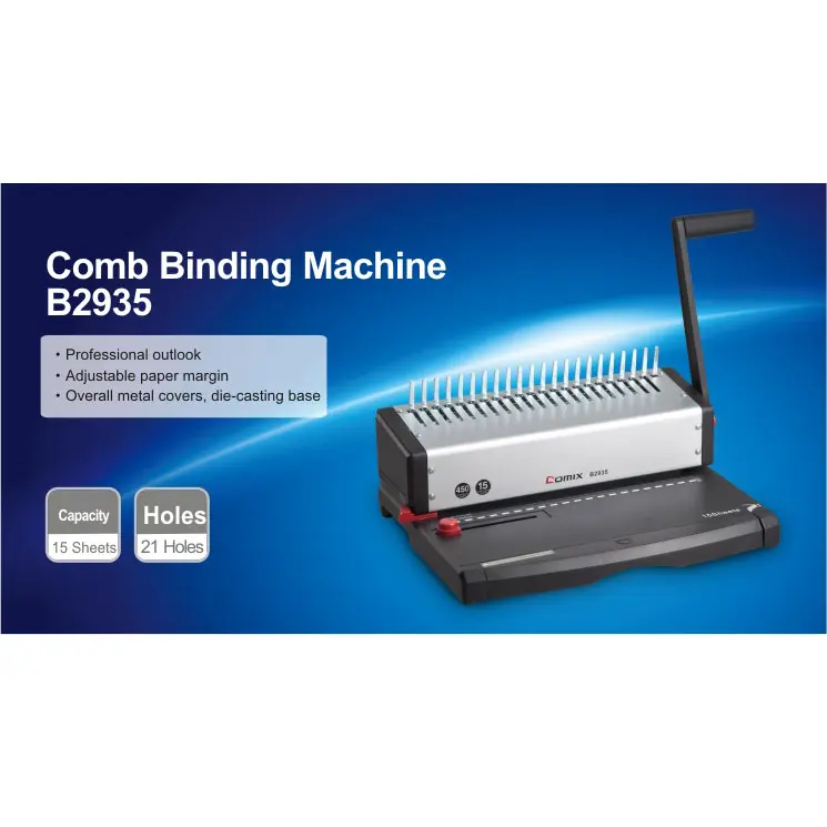 COMIX Binding Comb Machine 450 Sheets, A4 Size B2935 