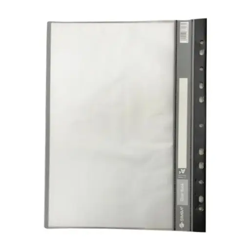 [1513423110] Documents Covers, SIMBA, Display Punched Sheet Pockets, 20 Pockets, A4, Transparent, 5 PC/Pack