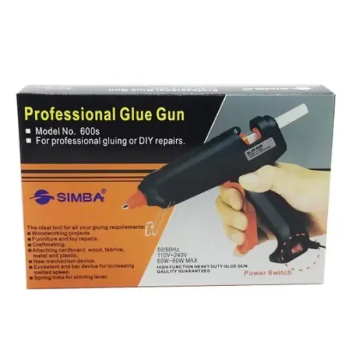 [317006] Glue, SIMBA, Glue Gun K-600s, Large, 220 volte, Black