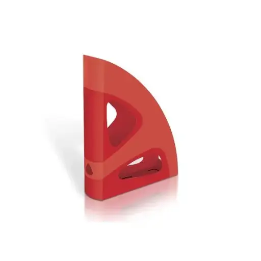 [1884] Storage Organizer, MAS, Magazine Catalog Rack, One Section, Plastic, Red