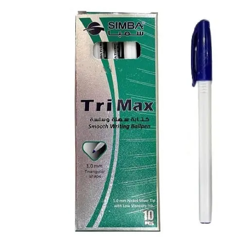 [128833849] Pen, SIMBA, Ball Pen, Triangle Shape, 1 mm, Blue, 10 PC/Pack