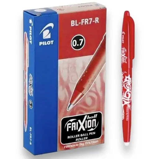 [epOSWS-PT-BL-FR7-R] PILOT Frixion Pen Erasable 0.7mm Red (12 pcs/box)