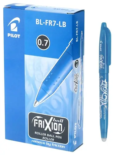 [epOSWS-PT-BL-FR7-LB] PILOT Frixion Pen Erasable 0.7mm Light Blue (12 pcs/box)