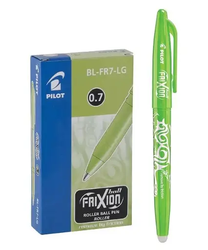[epOSWS-PT-BL-FR7-LG] PILOT Frixion Pen Erasable 0.7mm Light Green (12 pcs/box)