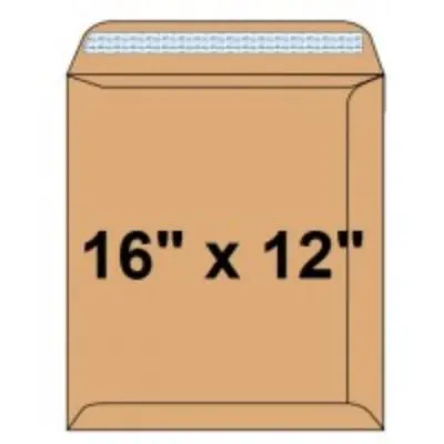 [292101645] Envelope, SIMBA, Brown Envelope Pocket, 120 GSM, 16" x 12" (406 X 305 mm), 25 PC/Pack 