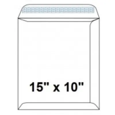[292105638] Envelope, SIMBA, White Envelope Pocket, 120 GSM, 15" x 10" (381 X 254 mm), 25 PC/Pack