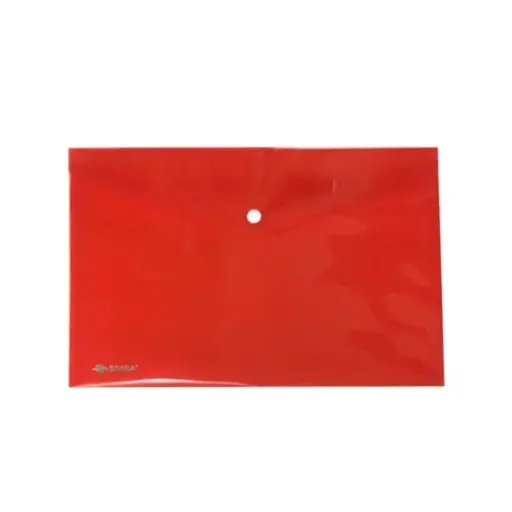 [1513113079] Documents Covers, SIMBA, Documents Bags with Button Click, A4, Red, 10 PC/Pack 