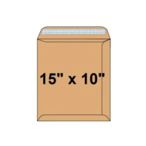 [292100644] Envelope, SIMBA, Brown Envelope Pocket, 120 GSM, 15" x 10" (381 X 254 mm), 25 PC/Pack 