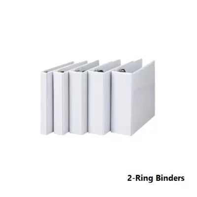 [1575051991] Ring Binders, SIMBA, 2-Ring Binders, 2.5 in (65 mm), A4, White 