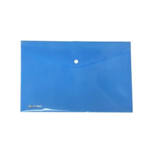 [1513113078] Documents Covers, SIMBA, Documents Bags with Button Click, A4, Blue, 10 PC/Pack 