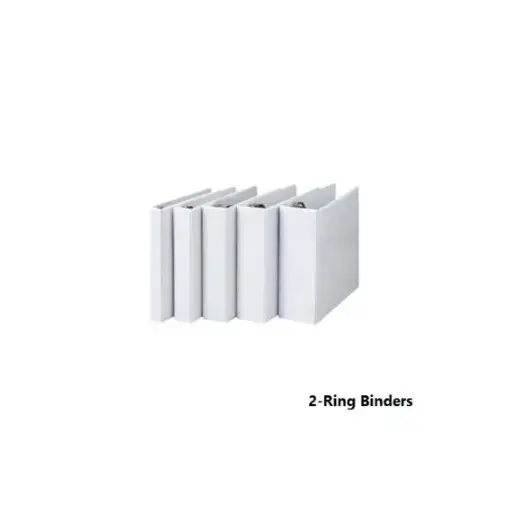 [157525] Ring Binders, SIMBA, 2-Ring Binders, 2 in (50 mm), A4, White 