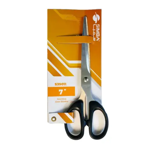 [5011885] SIMBA Medium Black Scissors Sharp Tip 18 cm 