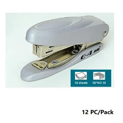 [1711611840] Stapler, STD E4,Compact Half Strip Metal Stapler, 16 Sheets, 12 PC/Pack 