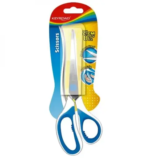 [501168] Scissors KEYROAD Size: 21 cm (8.5 in) Blue & White 