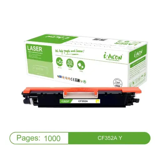 [ITIA-6974850182497] ​i-Aicon Compatible Laser Toner Yellow (CF352A|130A / CE312A|126A / Canon 129/329/729) 