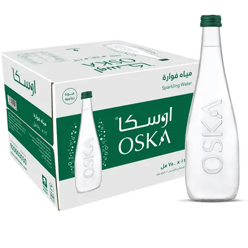 [BTWT-OSKA750GSP] OSKA Sparkling Water 750ml Glass (1 Carton x 12 Bottles)