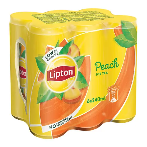 [Icetepe240ml] Lipton Ice Tea Peach 240 ml (6 cans) 
