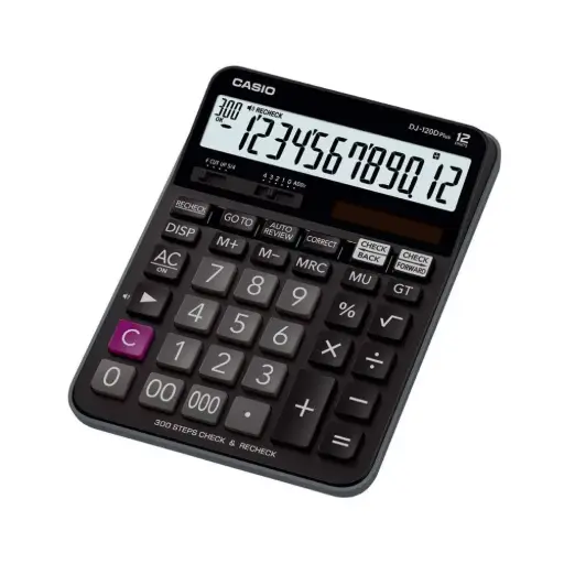 [DJ-120D PLUS] كاسيو الة حاسبة DJ-120D Plus