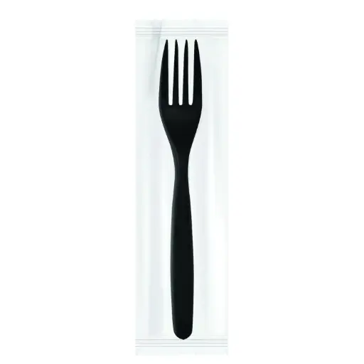 [BT-0301578] Plastic Big Black Forks 180mm (1000 forks) 