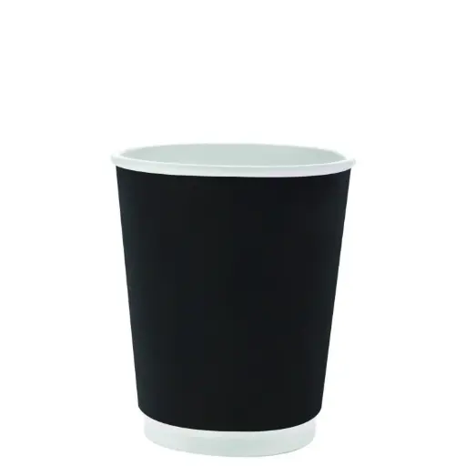 [BT-0202414] Paper Cup 2ply Black 12oz – Disposable 500 Cups 
