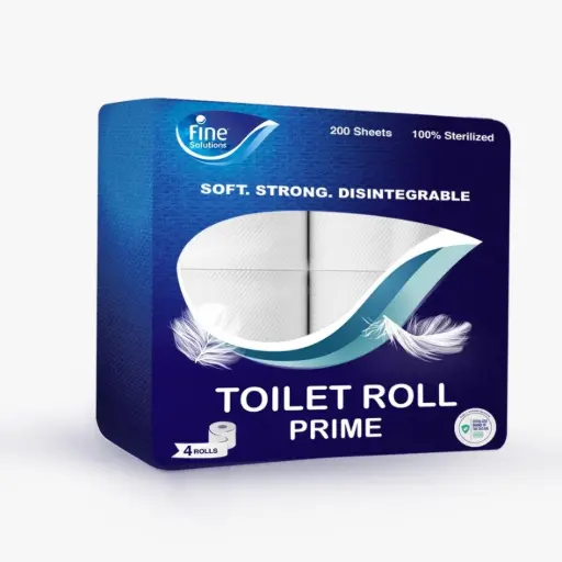 [10201100017] FINE Toilet Tissue Rolls Prime 200 sheets 2 Ply (48 Rolls) 