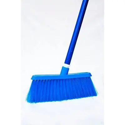 [2855] Cleaner Broom with Aluminum Handle 150 cm Blue 