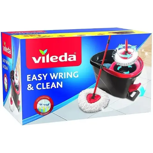 [VILEDA-MOP3629] VILEDA Easy Wring & Clean Spin Floor Mop Set 