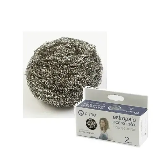 [steel435333043] Cisne Steel Scourer Size: Small 2 PC/Pack 