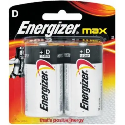 [ENG-BAT-MAXD1454] Energizer Max Batteries D 1.5V
