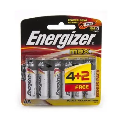 [ENG-BAT-MAX61423] Energizer Max Batteries AA (6 pcs/pack)